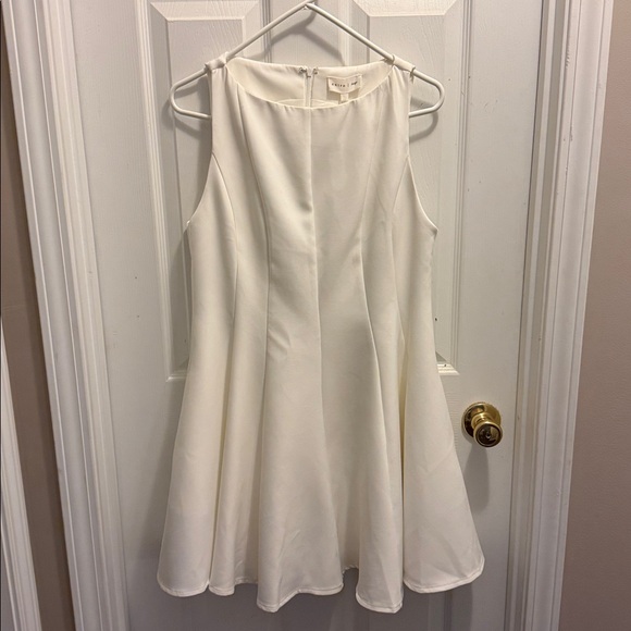 Entro Ivory Whisper Fit & Flare Cocktail Dress, NWT, Large - Picture 5 of 7